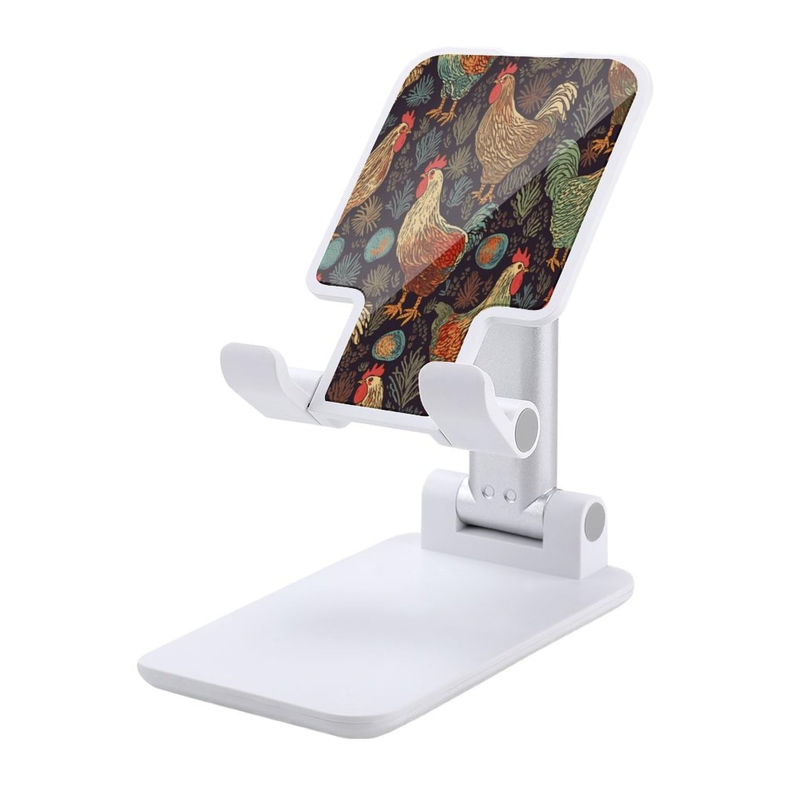 Support de téléphone portable pliable pour bureau réglable motif poule - 7