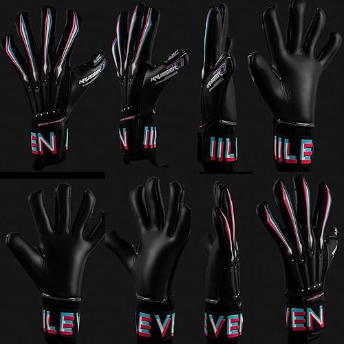 Miniatura 2 de Guantes de portero de fútbol con palmas de agarre extra, máxima protección para porteros, guantes de fútbol para adultos, máximo rendimiento y