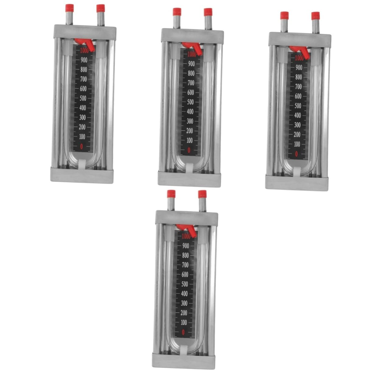 Gatuida 4pièces Manomètre u Inoxydable Jauge De Pression à Colonne Eau Pour Applications Professionnelles Et Haute Précision Et Durabilité Exceptionnelle