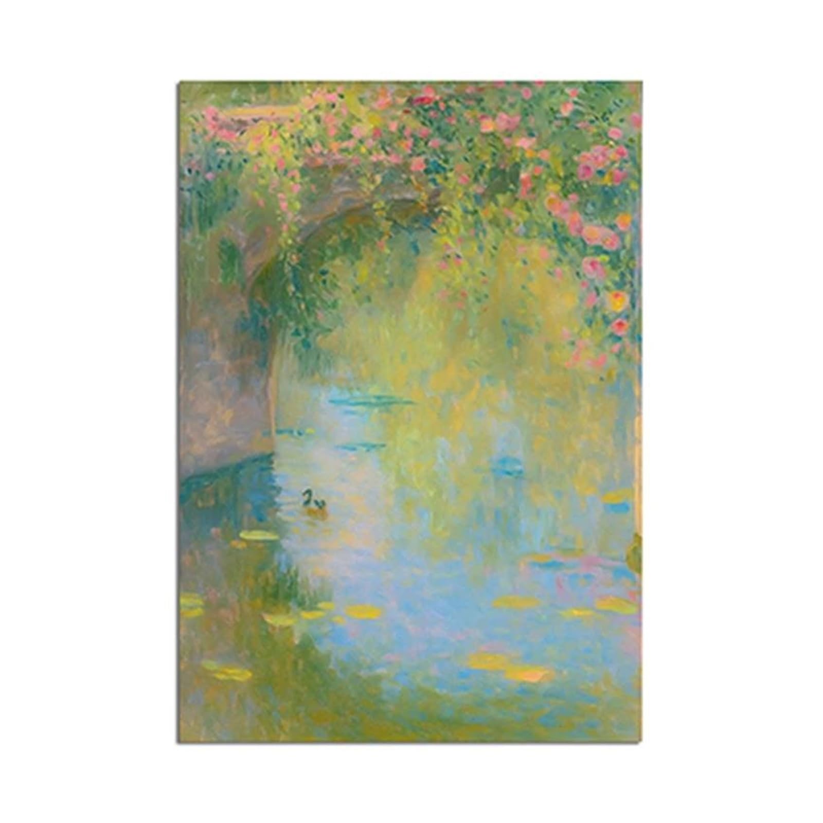 Décoration moderne imprimable de cottage français au format 40x50cm style peinture