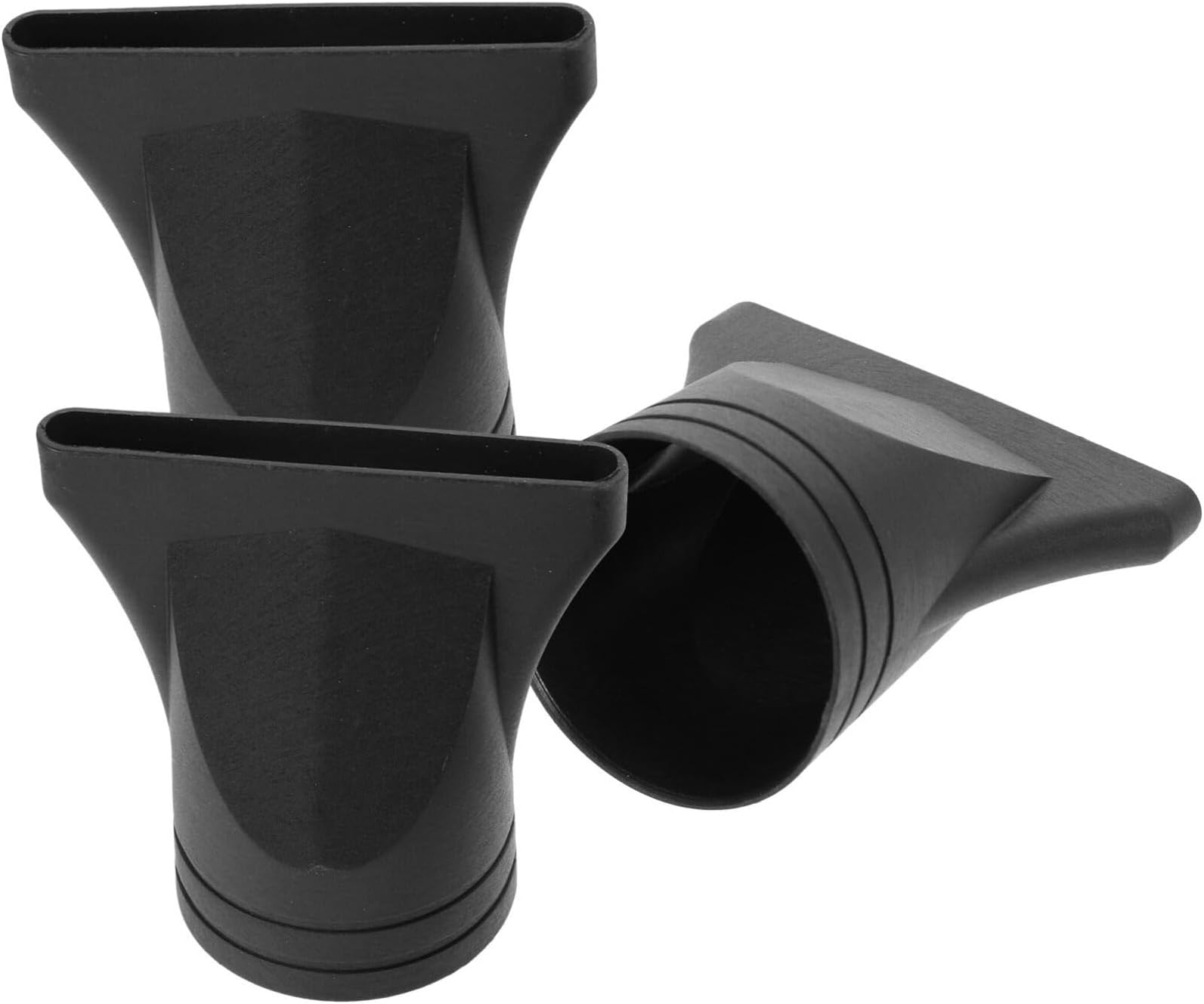 Zerodeko Hair Dryer Diffuser, Black Nylon Nozzle Replacement, Replacement Blow Flat Hair Drying Nozzle, Special Outer Diameter 4.35-4.5 Cm for Hair Styling, 3PCS
