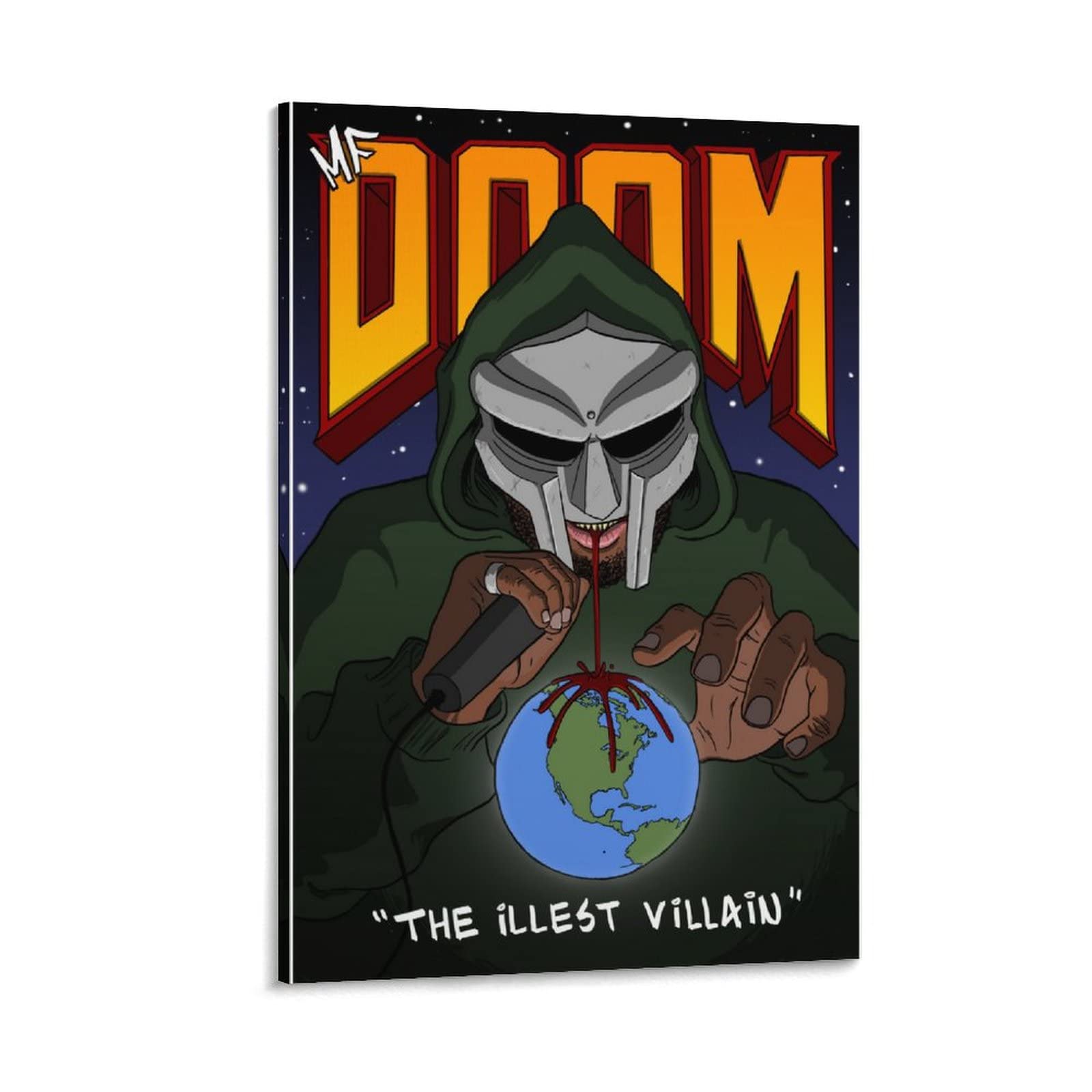 DSGDSF Legendary Rapper MF DOOM Poster (11) Poster Decorative Painting Canvas Wall Art Living Room Posters Bedroom Painting 24x36inch(60x90cm)