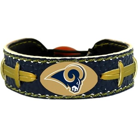 St. Louis Rams Team Color NFL Football Bracelet: The Perfect Accessory for Rams Fans!