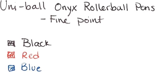 Miniatura 4 de SAN60144 - Bolígrafo de bola de rodillo Uni-ball Onyx a base de tinte; 12 en total