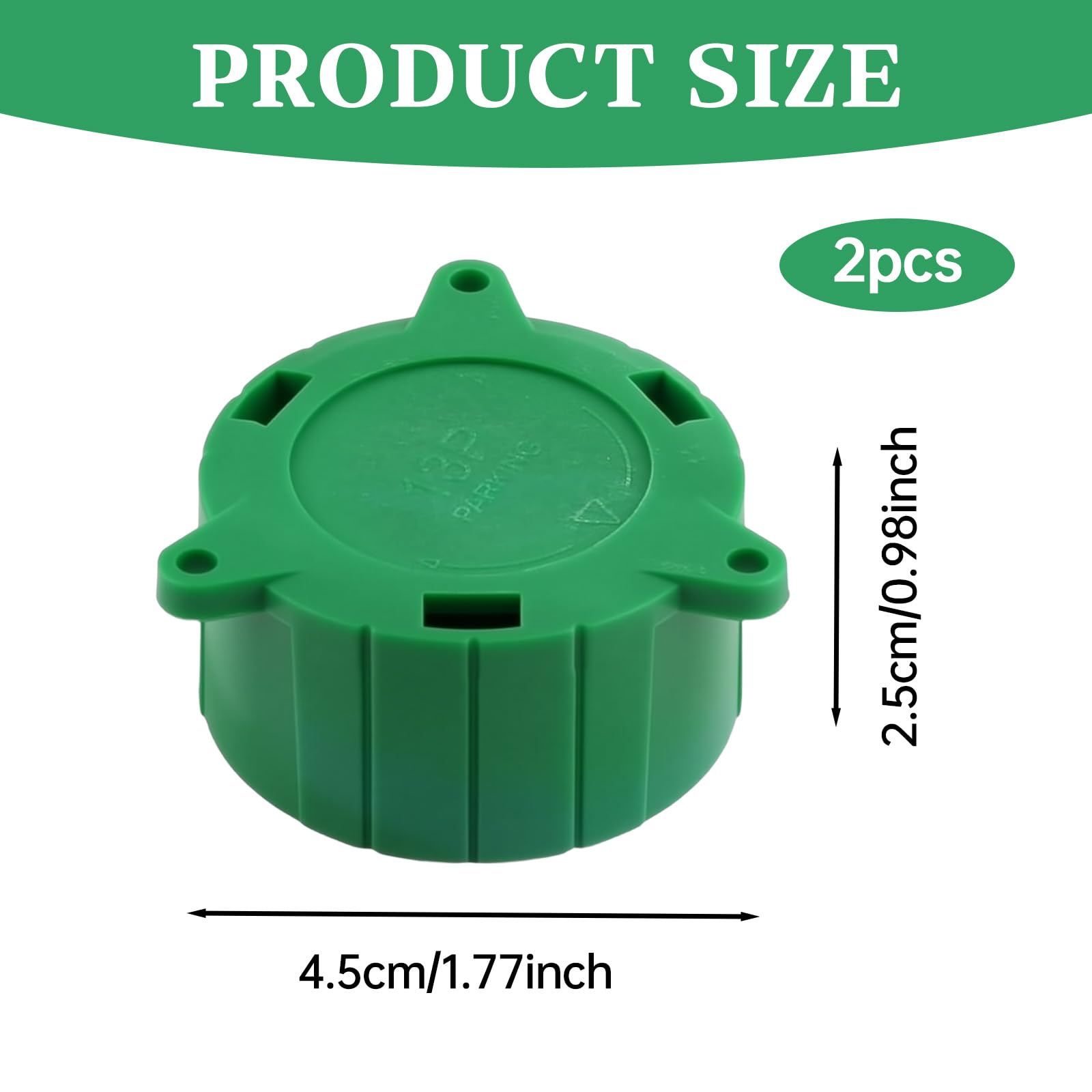 Heyung 2PCS 13 Pin Alignment Tool,Trailer Caravan Conversion Cap,Protecting Towing Adaptor,13 Pin Realignment Tool Dust Cap for Caravan Conversion Cap for Plugging and Parking Socket(Green) — view 2