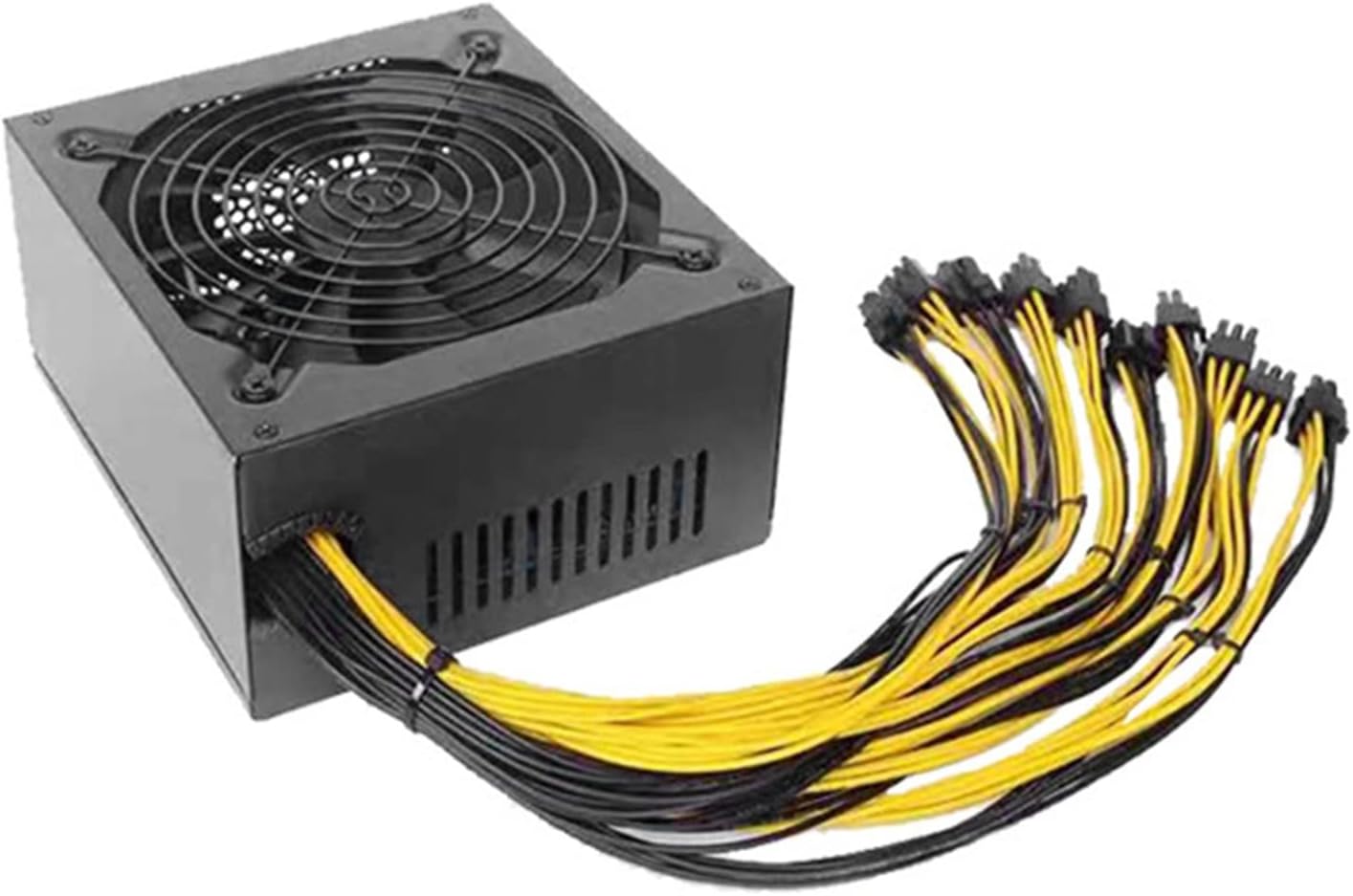 KLVN PC Mining Bitcoin Power Supply 2000W ATX 12V 2.31 Silent Bitcoin Miner Mining Power Supply 75/B85/847/X79/ Graphics Card Support