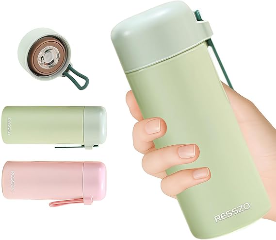 Resszo Small Stainless Steel Water Bottle with Leakproof Insulation