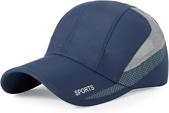 HH HOFNEN Quick Dry Cap Lightweight Running Sports Golf Hat for Men Women | Unconstructed Mesh Ball Caps Sun Protection Adjustable Outdoor Sun Hat Quick Drying Hat for Tennis