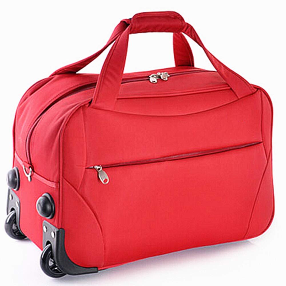 Borsa da viaggio da donna unisex da ragazza Borsa da viaggio Borsa da viaggio Valigia da viaggio Borse da scuola per vacanze Grande capacità Selezione multipla di colori (Color : Red, Size : 50 * 27 *