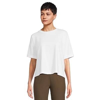 Eileen Fisher Crew Neck Box Top Women
