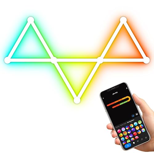 sylvwin Smart WiFi RGB LED Wall Light Lines,16M+ Color Dimmable