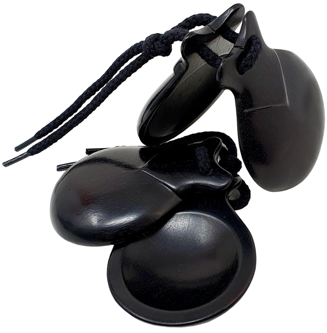 ROCKSTAR - Castañuelas Profesionales de Madera de Ébano - Modelo 84-5 - Fabricadas Artesanalmente en España - Perfectas para Bailes Flamenco