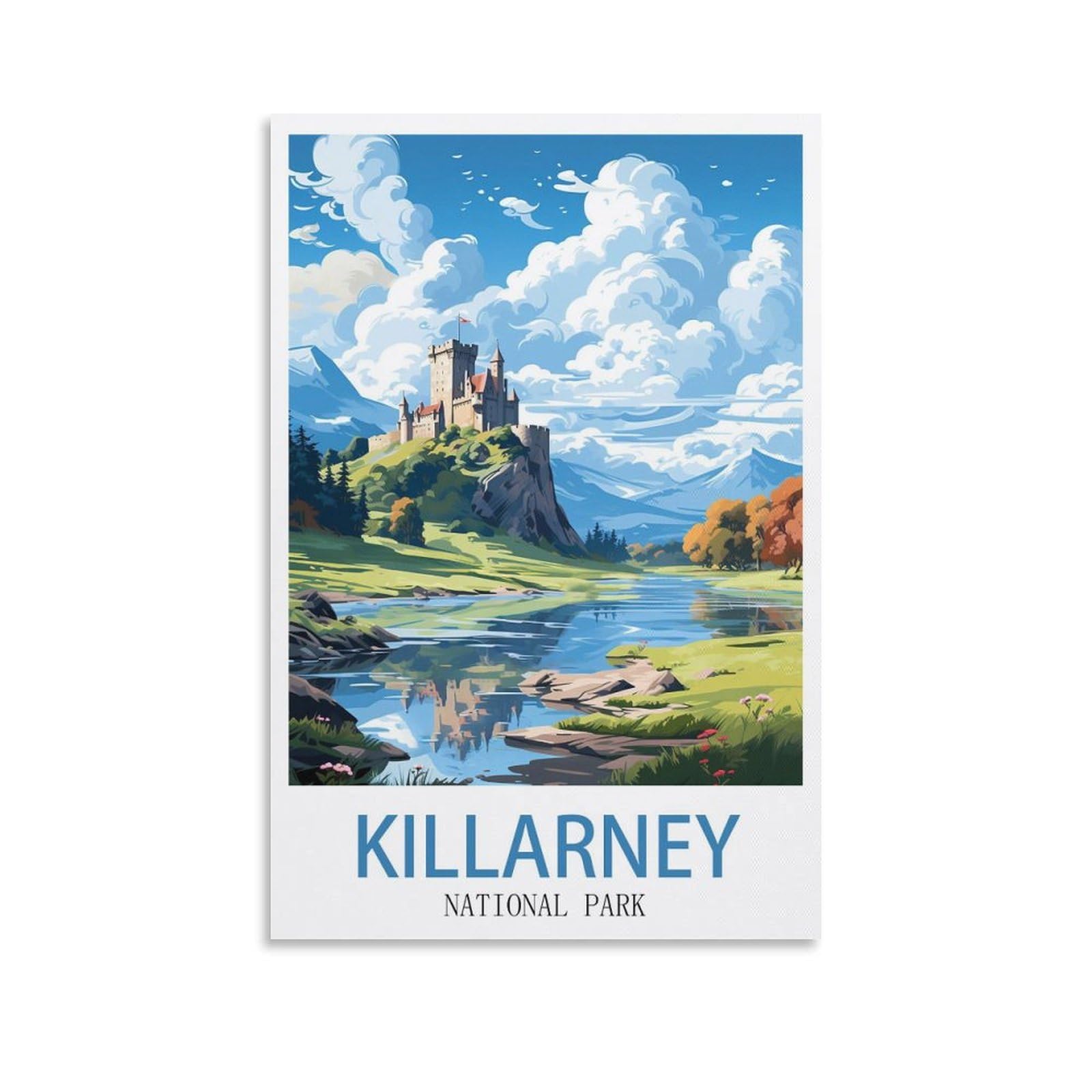 EZMLFA 5D Diamond Painting Kits for Adults,Killarney National Park Diamond Art Kits for Beginners,Full Drill Diamonds Gem Art for Home Wall Decor Gift 50x60cm
