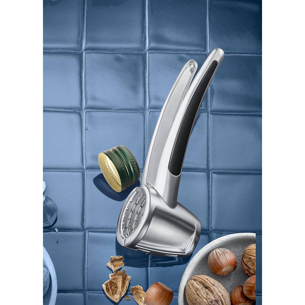 WMF 2'si 1 Arada Ceviz Kıracağı ve Şişe Açacağı, 18 cm, Şampanya Açacağı, Büyük ve Küçük Boy Kuruyemişler İçin