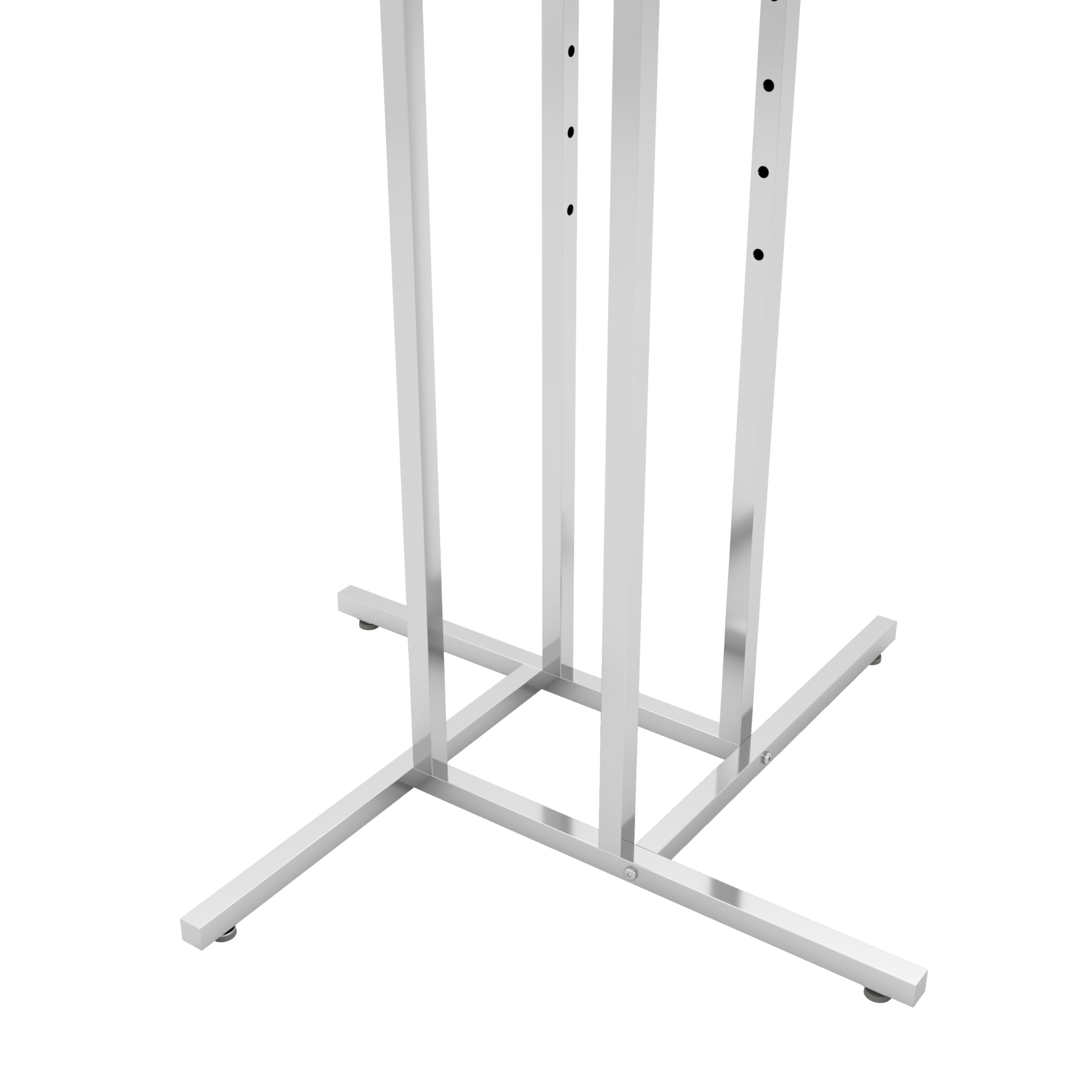 Square Rack Adjustable Picture Snapklik.com : Clothing Rack Heavy Duty Chrome 4 Way Rack, Adjustable ...