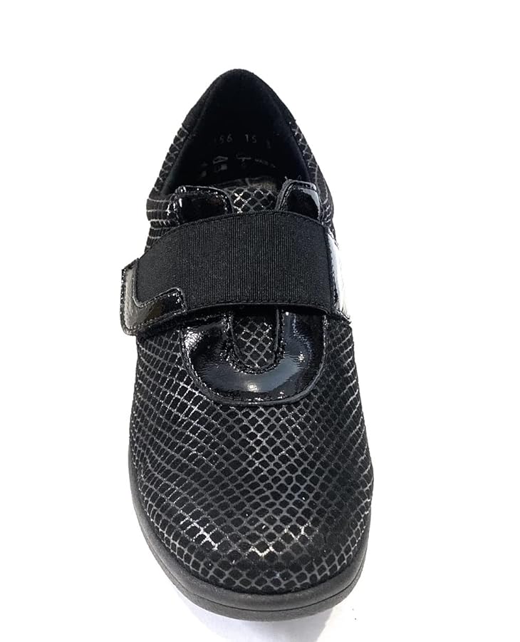 Melluso K91001B, Scarpa da Donna a Strappo in Pelle Scamosciata (Nero,  Numeric_38) : Amazon.it: Moda