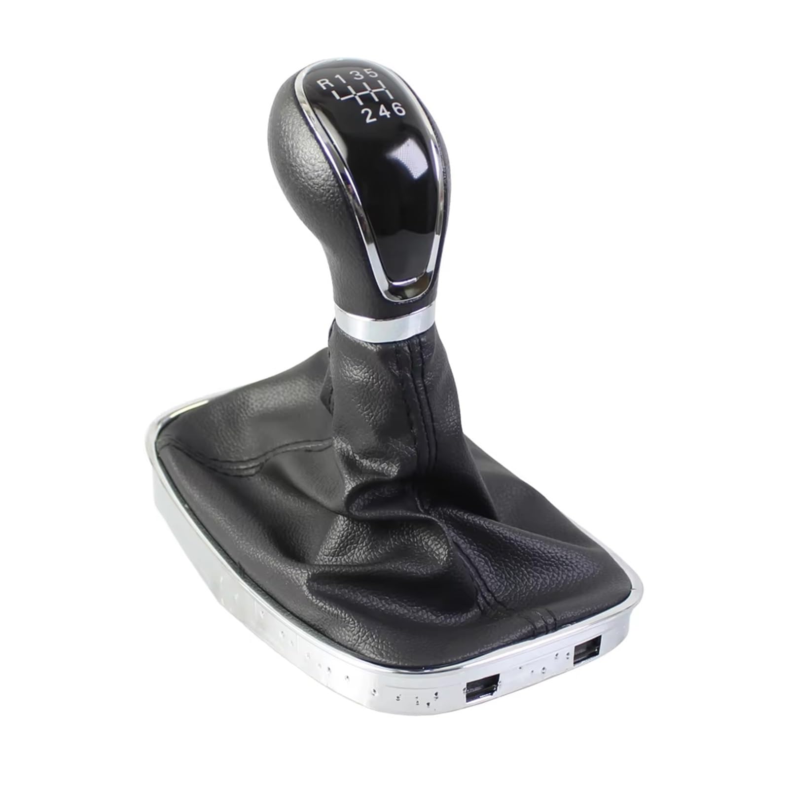 Qwqaab 6 Speed Manual Gear Knob Gear Shift Knob For Opel For Insignia Hatchback Sedan Sports Tourer Opc Country 2008-2017 Manual Pu Gaiter Boot(6 Speed)