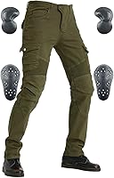 Vista 10 de Pantalones de Motocicleta, Jeans Versátiles y Duraderos para Hombres y Mujeres con Almohadillas de Protección para la Cadera y la Rodilla