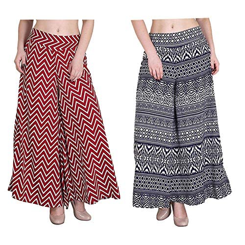 SHMAYRA Printed Palazzo for Women Combo Pack of 2