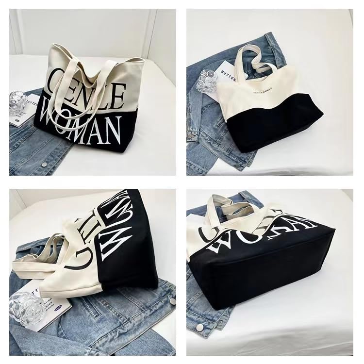 Bolso Tote para Mujer en Lona con Compartimento con Cierre miniatura 5