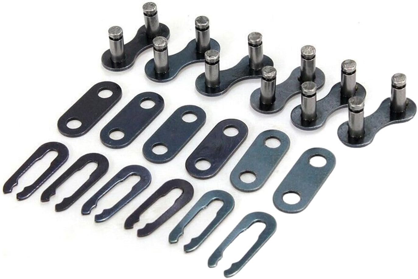 Bike Chain Master Link | 1/2x1/8 Connector | Compatible with All Single Speed Bikes, BMX, Fixie & Some Mountain Bikes | 6-Pack | Silver | Easy Installation | Strong & Durable