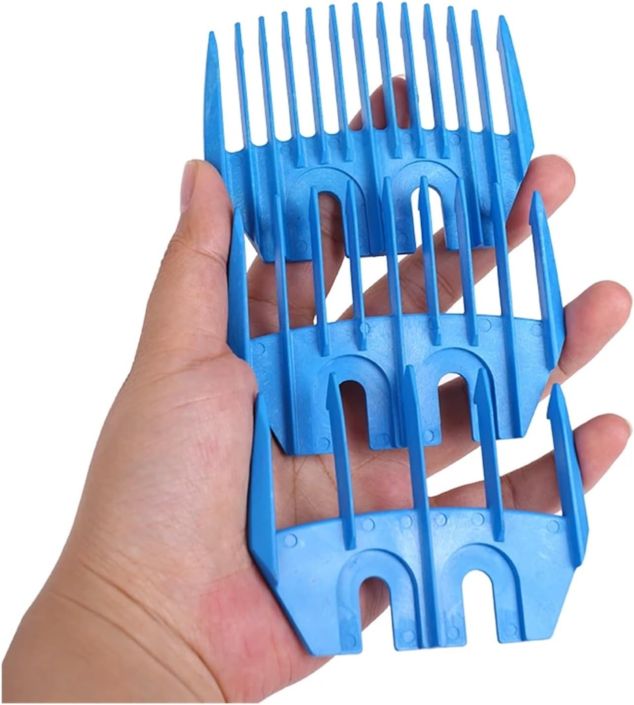 12 Pcs Plastic Sheep Clipper Blade Attachment Comb Can Fit Heiniger and GTS Etc 5Teeth/9teeth/13teeth(13 Tooth)