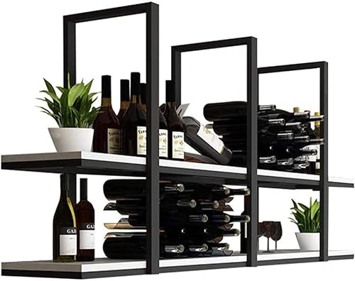 Estante de techo  Soporte de 2 niveles para colgar copas de vino, estante de almacenamiento colgante de cocina, soporte de madera maciza para copas