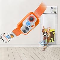 Vista 6 de High Tech Pet Brand - Collar automático para puerta de mascotas de alto rendimiento MS-5 Designer Series, incluye batería de clase A, diseño
