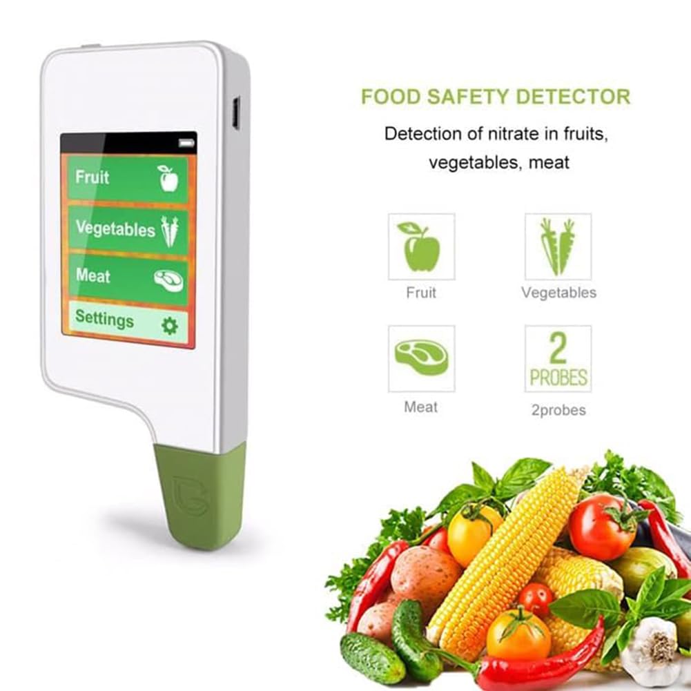 Tester per nitrati alimentari, rilevatore di residui di pesticidi, misuratore TDS PPM accurato per test di qualità dell'acqua potabile, frutta, verdura, carne - analisi ad alta precisione