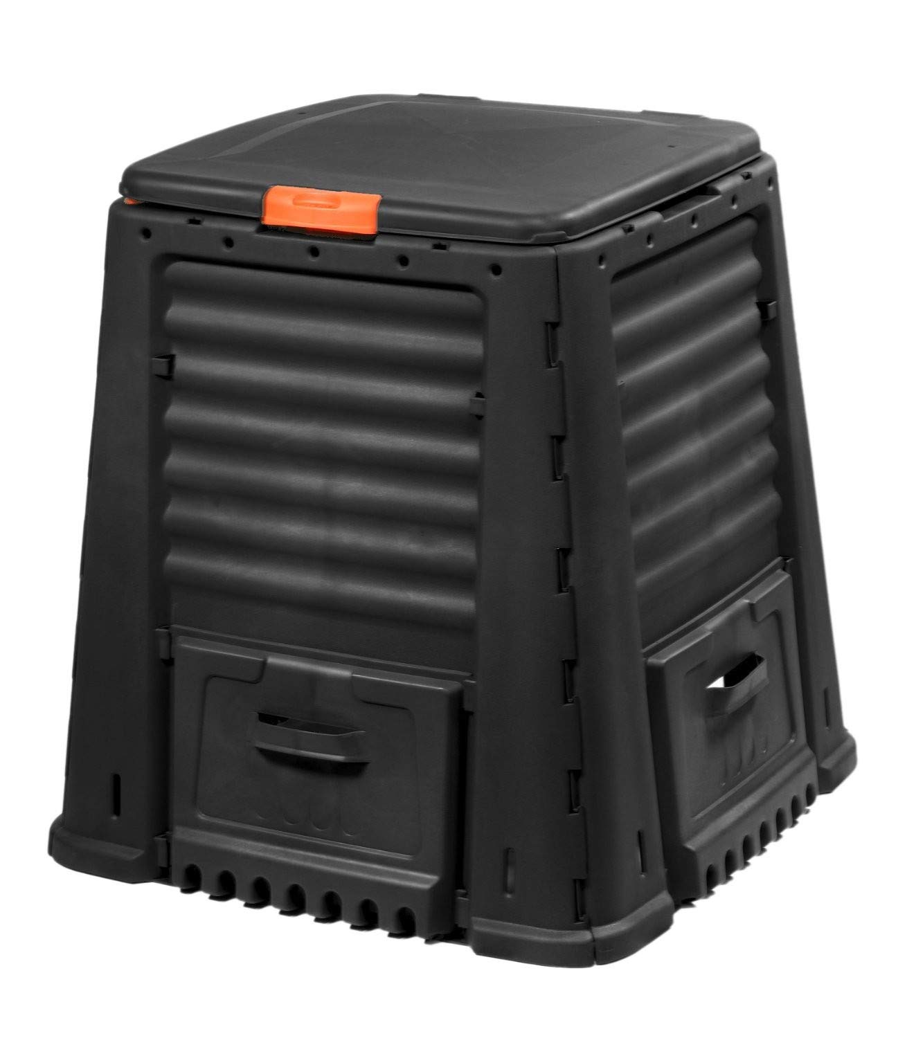 Keter 17186236 Komposter E-Composter 470 L, Kunststoff, schwarz