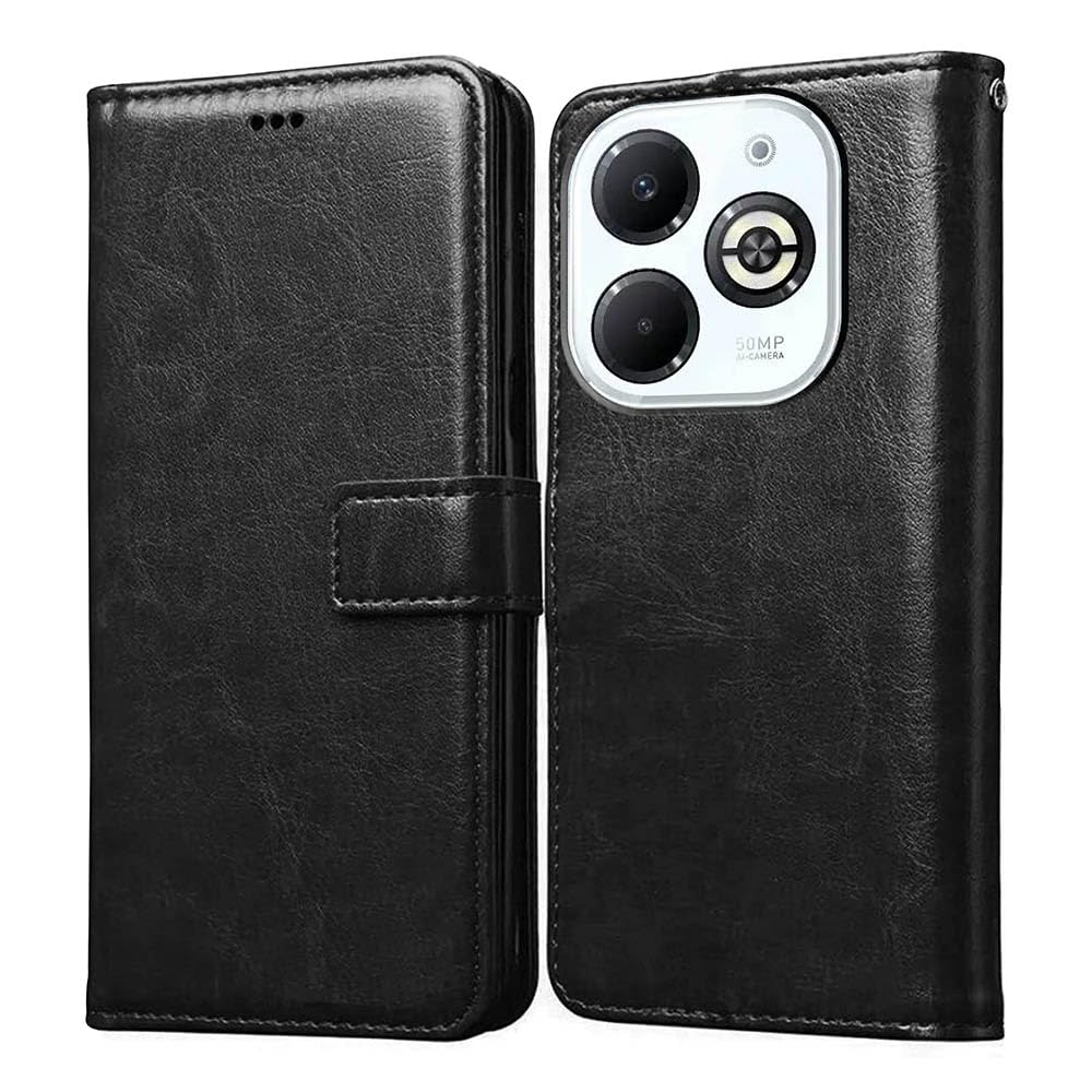 Amazon Brand- Solimo Flip for Infinix Smart 8 Plus 4G (Leather_Brown) (B0CXXHRBL9) Amazon Price History, Amazon Price Tracker
