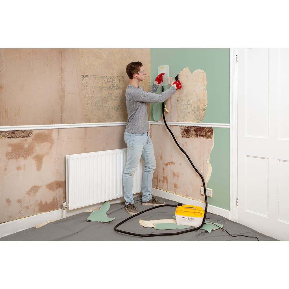 WAGNER unità staccaparati a vapore SteamForce Plus, contenitore 4 l, tempo di vapore max. 70 min, tubo flessibile 3,7 m, piastra e spatola per vapore aggiuntiva, 2.000 W, 230 V
