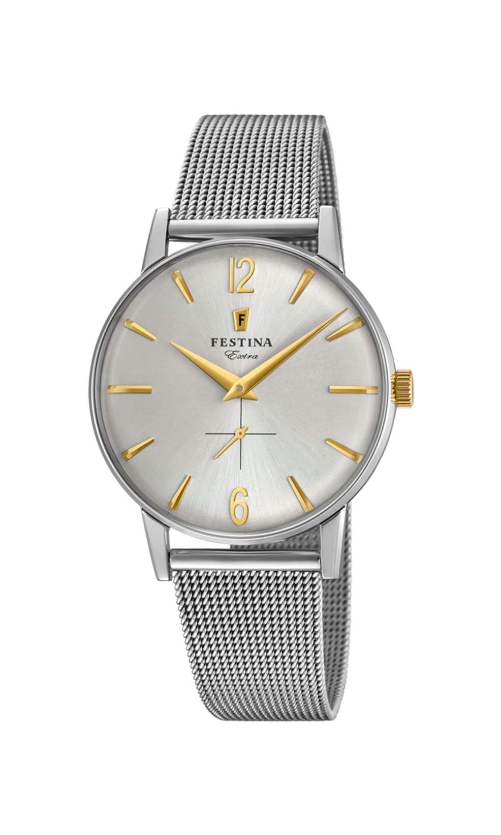 Festina Reloj Hombre Analógico de Acero Inoxidable 316l Plateado - Movimiento de Cuarzo - Relojes Hombre F20252 Special Prices