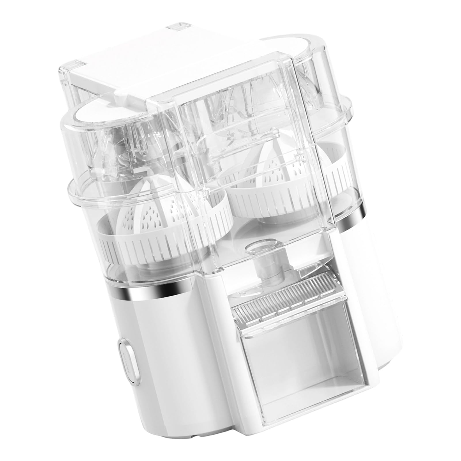 Spremiagrumi elettrico Spremiagrumi leggero facile da pulire Doppia testa Estrattore portatile per colazione in famiglia Macchina elettrica leggera Doppia testa per frutta Facile da pulire