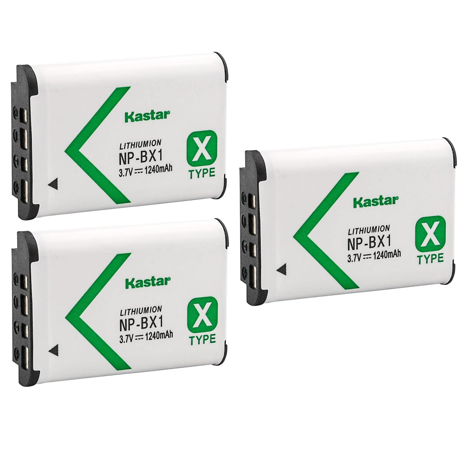 Kastar Battery (3-Pack) for Sony NP-BX1, M8 and Cyber-shot DSC-HX50V, HX300, RX1, RX1R, RX100, RX100 II, RX100M II, RX100 III, RX100M3, WX300,