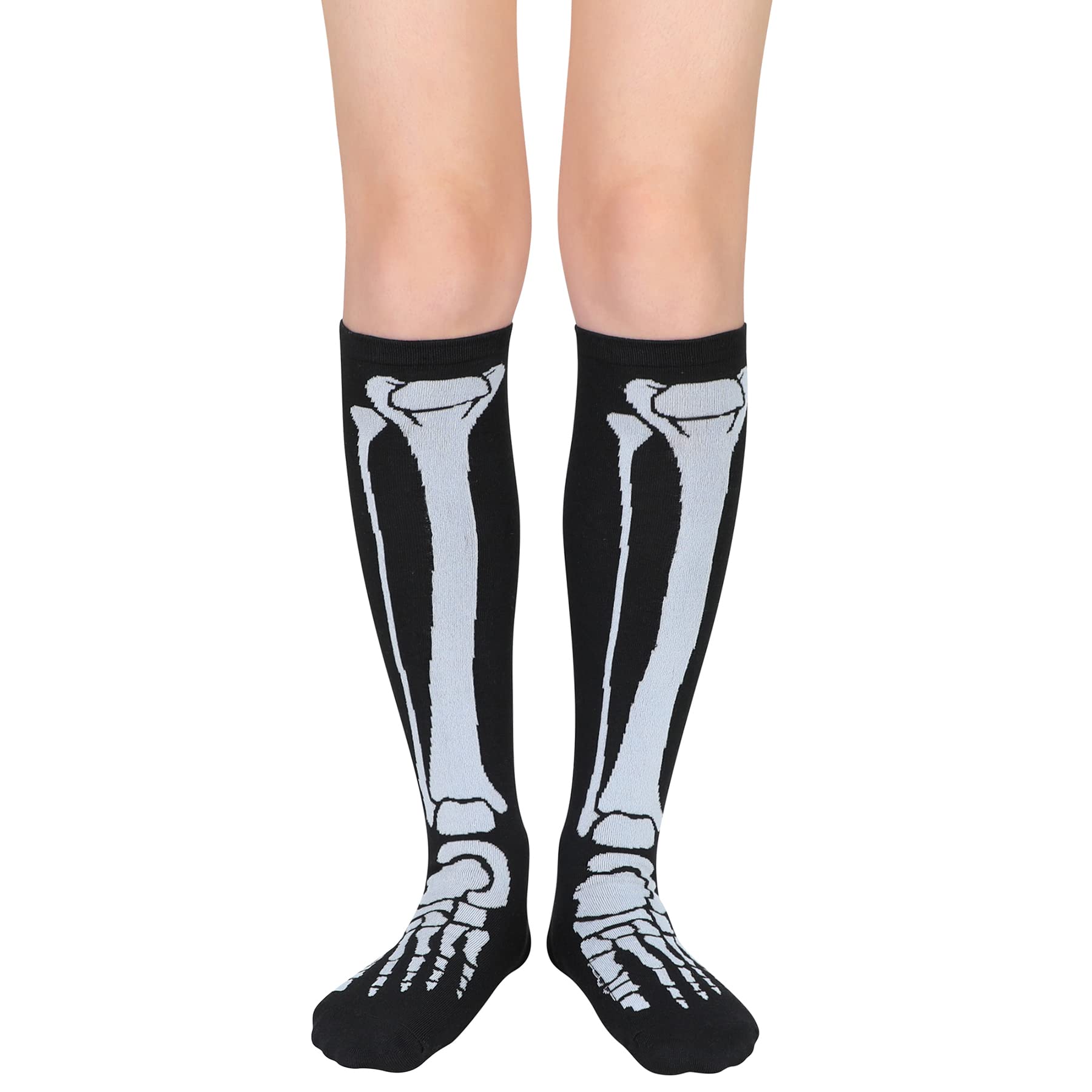 Zando Knee High Socks for Women Striped Athletic Long Tall Tube Socks Outdoor Sports Casual Thigh High Stockings