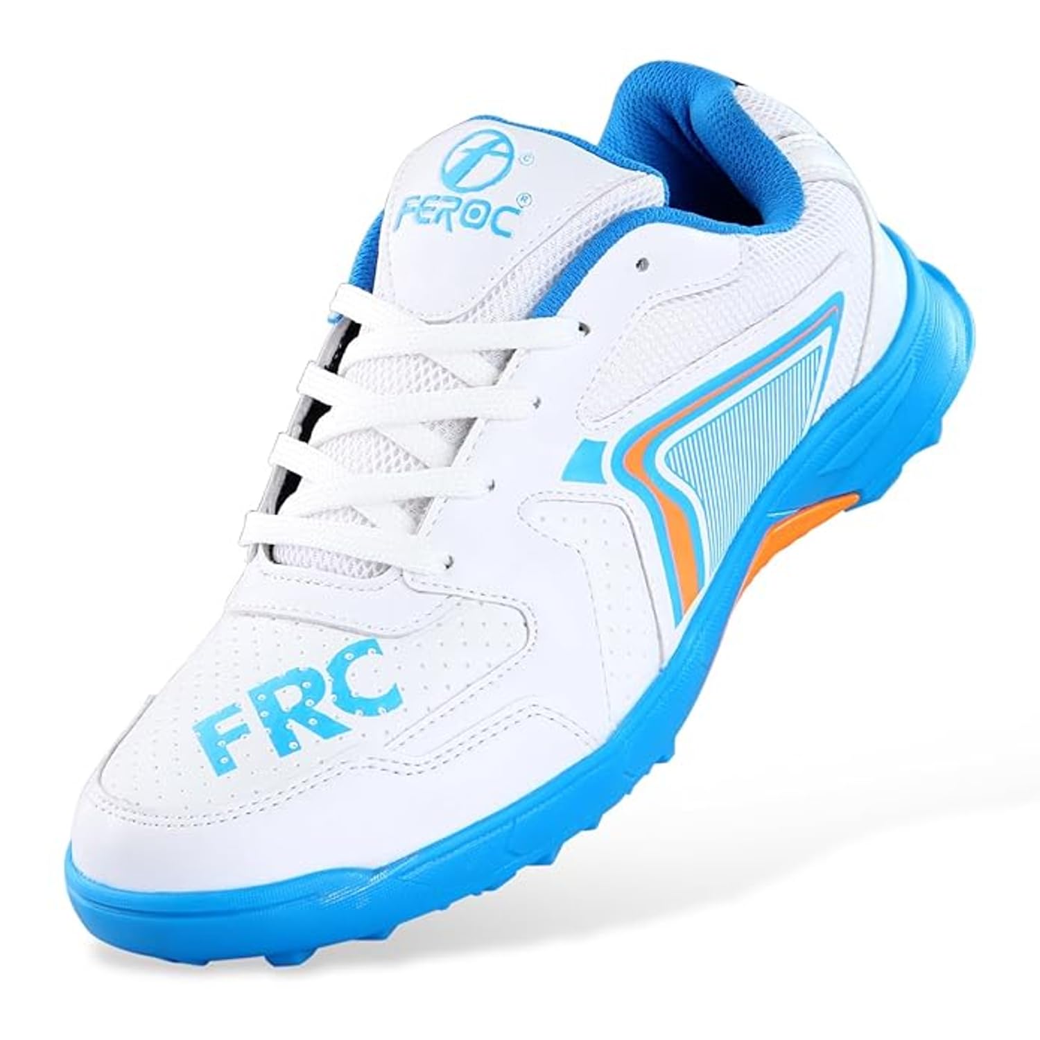FEROC Fusion Cricket Shoe – PVC Sole for Men Boys Unisex Kids (Royal Blue, UK Footwear Size System, Adult, Men, Numeric, Medium, 7)