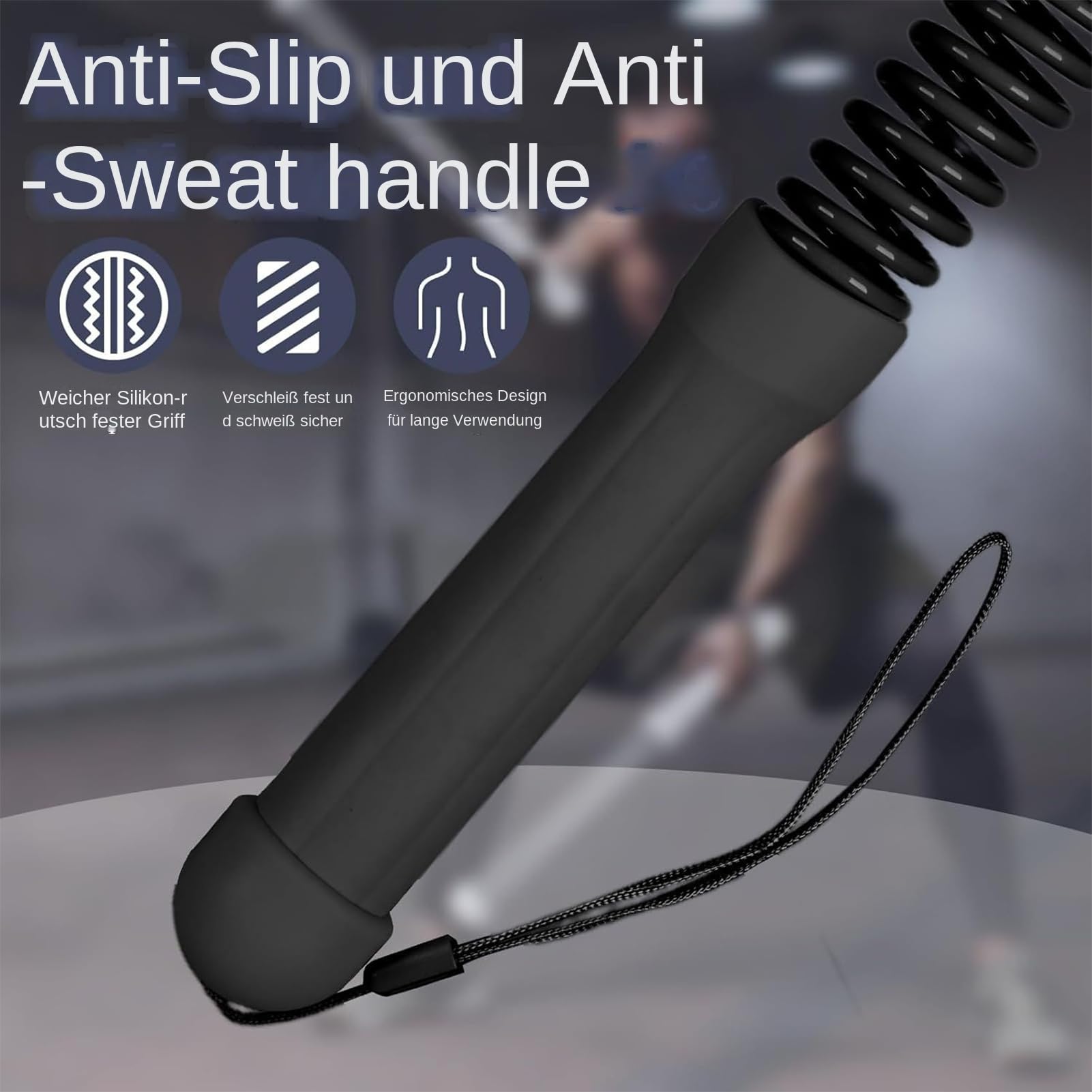 Generisch Ciężkie liny bojowe | Bezprzewodowa linka treningowa | Przenośny sprzęt fitness 2-częściowy dla początkujących kobiet i mężczyzn zawodowych graczy