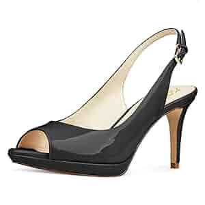 Amazon.com | YDN Women Sexy High Heels Pumps Peep Toe