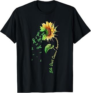 Bile Duct Cancer Awareness Sunflower Shirt T-Shirt