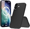 compatible with BUFF LABS iPhone 17 Wireless Charging Compatible Supported Kevlook Case Anti-Shock, Full Protection Black