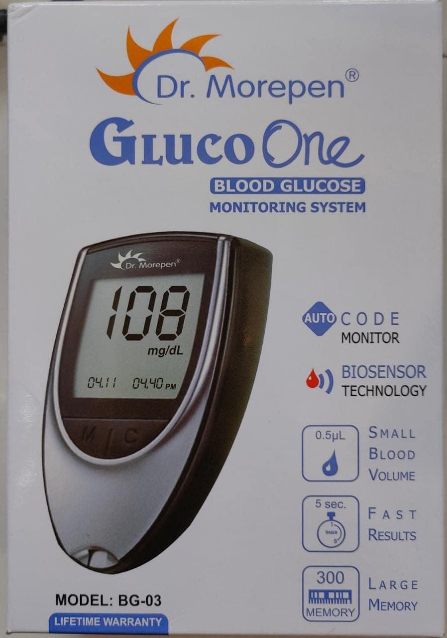 Dr Morepen BG03 Blood Glucose Monitoring System auto Code Monitor