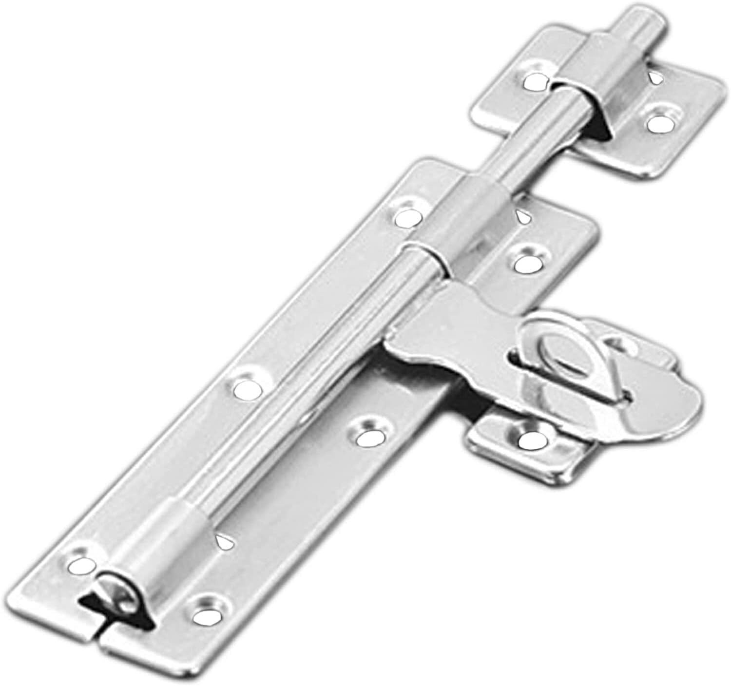 Uoxhfdh One Color 4 Pack Barrel Bolt Lock, Heavy Duty Stainless Steel Hasp Latch With Hole, Slide