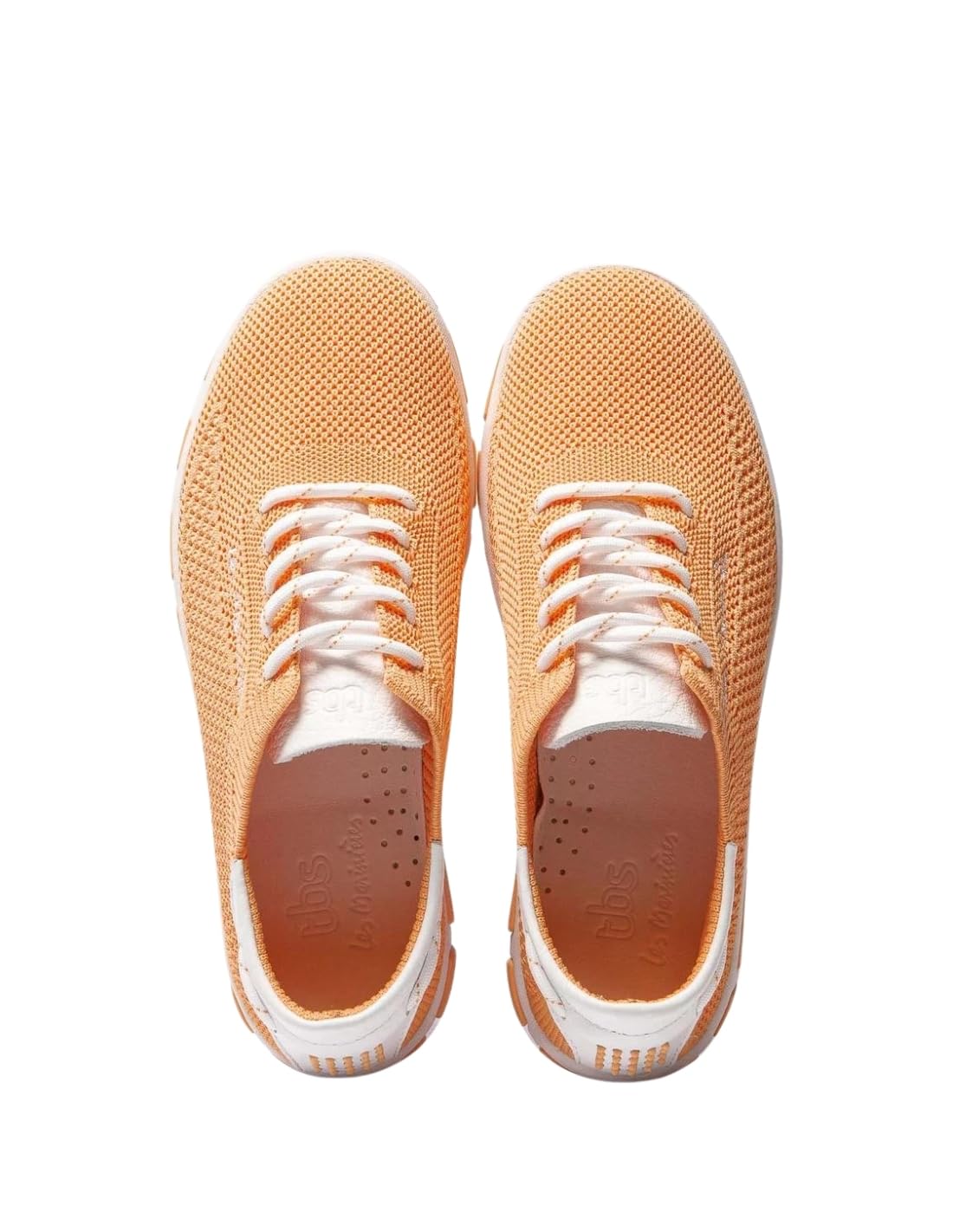 tbs Jazaria Segelschuh, Flyknit Eco PET, Melon+Blanc, Wechselfußbett, Q7C39 Gelb