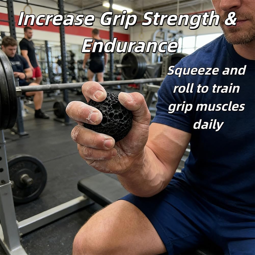 Callus Ball for Hand – Hand Exerciser Grip Strengthener, Callus Training Ball, Improve Hand Dryness & Friction,Anti-Sweat Grip Strengthener for Rock Climbing Weightlifting Gymnastics