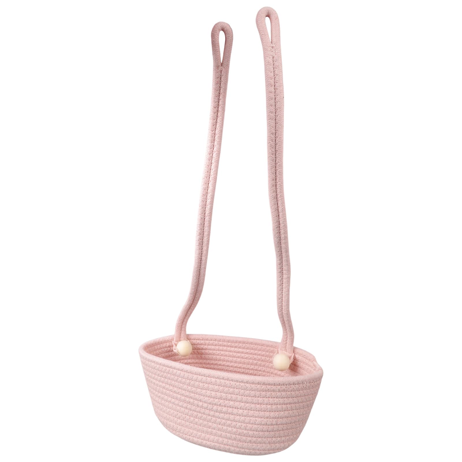 Alksubbm Spacious Hanging Nursery Organiser Baby Crib Storage Basket for Essential Diapers Toy Portable Lightweight Design Nursery Basket