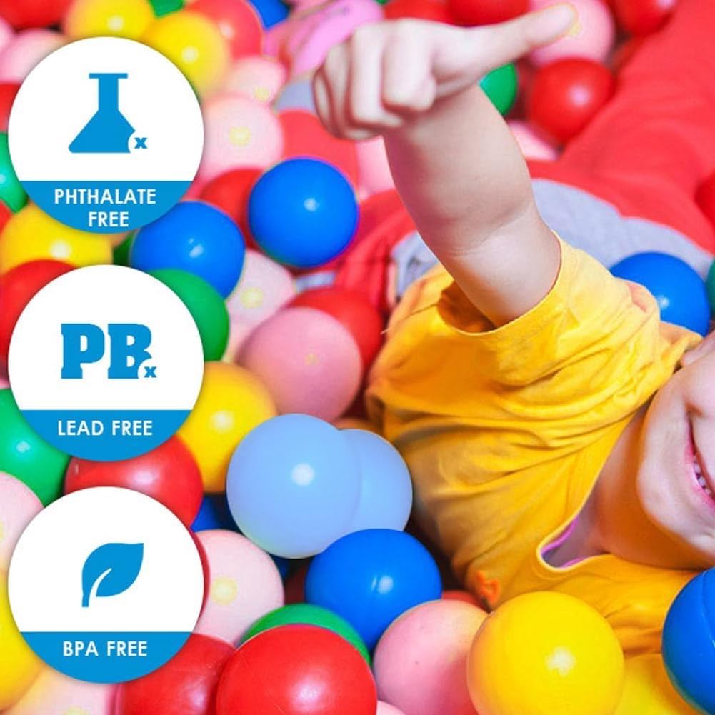 50 Balles Transparentes Océaniques 6 Cm - Résistantes à L'écrasement Pour Piscine, Tente De Jeu, Anniversaire Enfants - 11