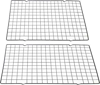 15.7x9.8 Multi-Functional Cooling Racks -2PCSBaking Cooling Racks - Cookie Cooling Racks for Kitchen, Great for Cooling Biscuits/Bread/Paper Cups Cakes 2PCS 15.7x9.8
