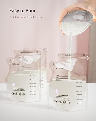 Miniatura 7 de Colector portátil de leche materna con silicona suave, incluye 20 bolsas de almacenamiento, diseño manos libres para madres lactantes, a prueba de