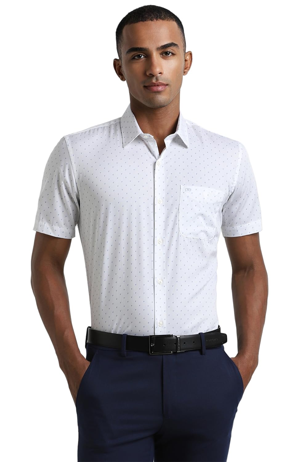 Peter England Koszula męska slim fit, biały, 39